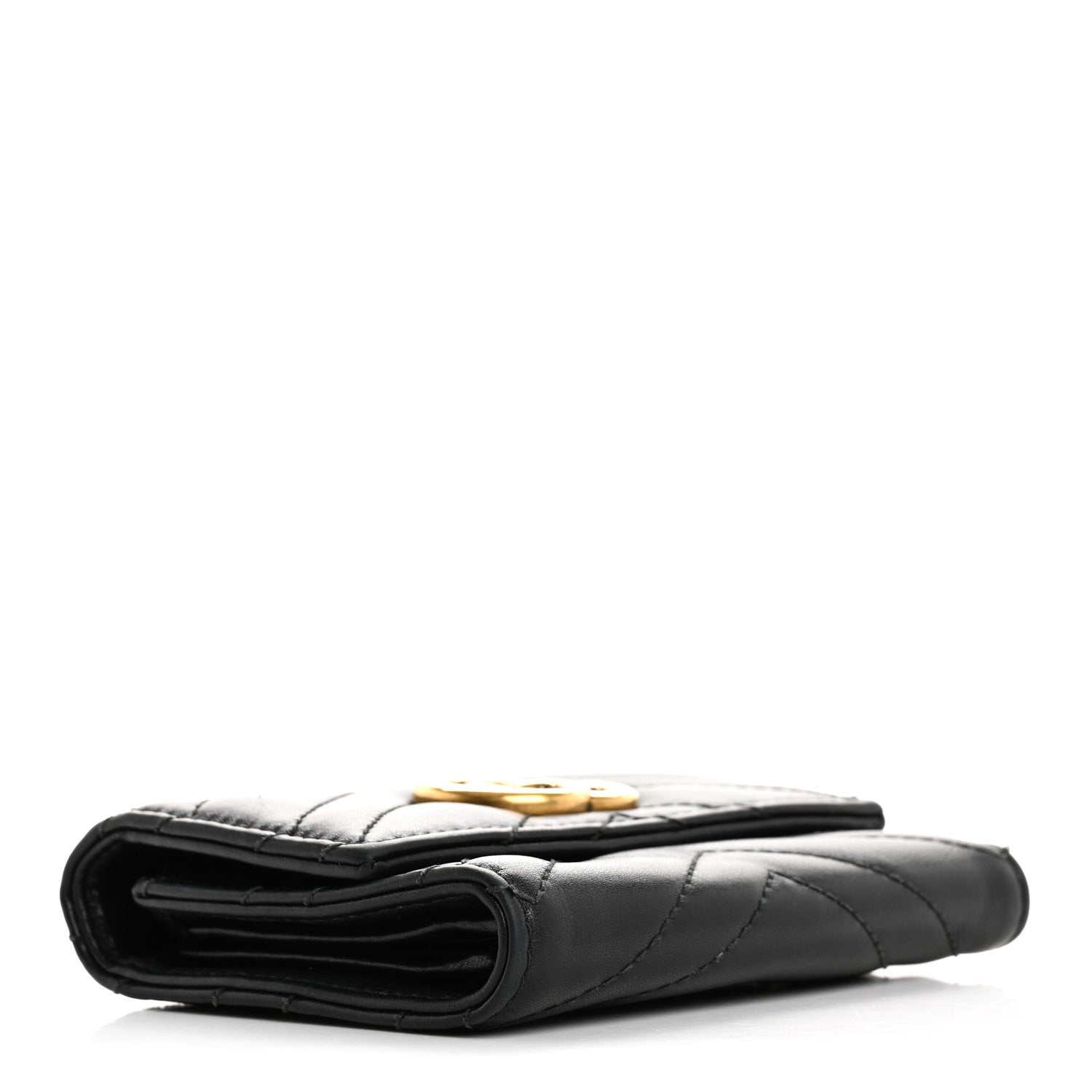 Gucci Calfskin Matelasse GG Marmont Wallet Black 4 of 12