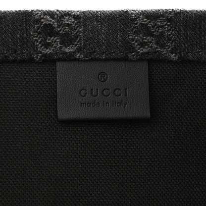 Gucci Denim Ophidia GG Monogram Large Tote Black Grey 7 of 11