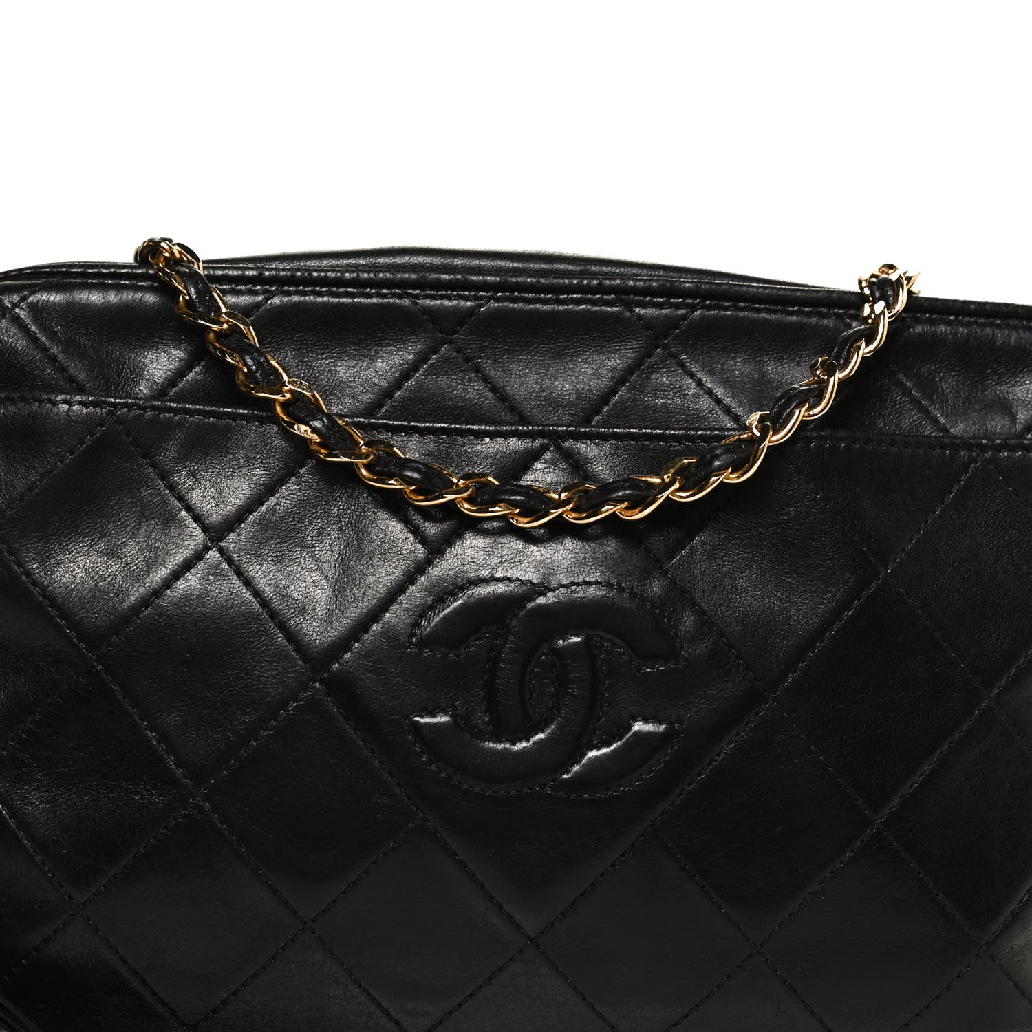 Chanel Lambskin Quilted Tassel Camera Case Black 8 of 11