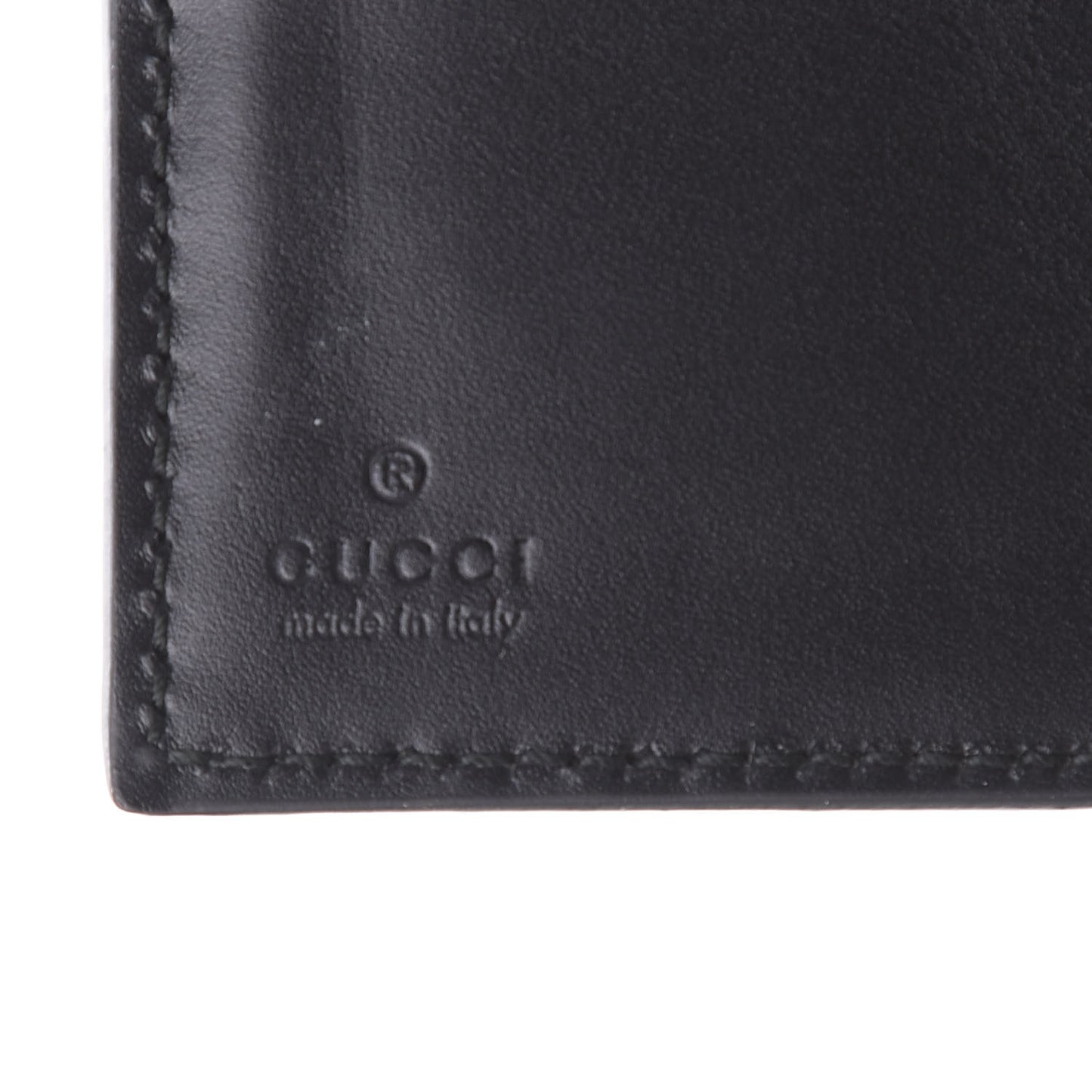 Guccissima Signature Web New Web Bi-Fold ID Wallet Black