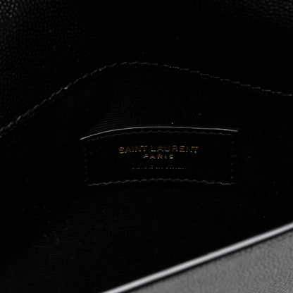 Saint Laurent Grain De Poudre Uptown Pouch Black 6 of 6