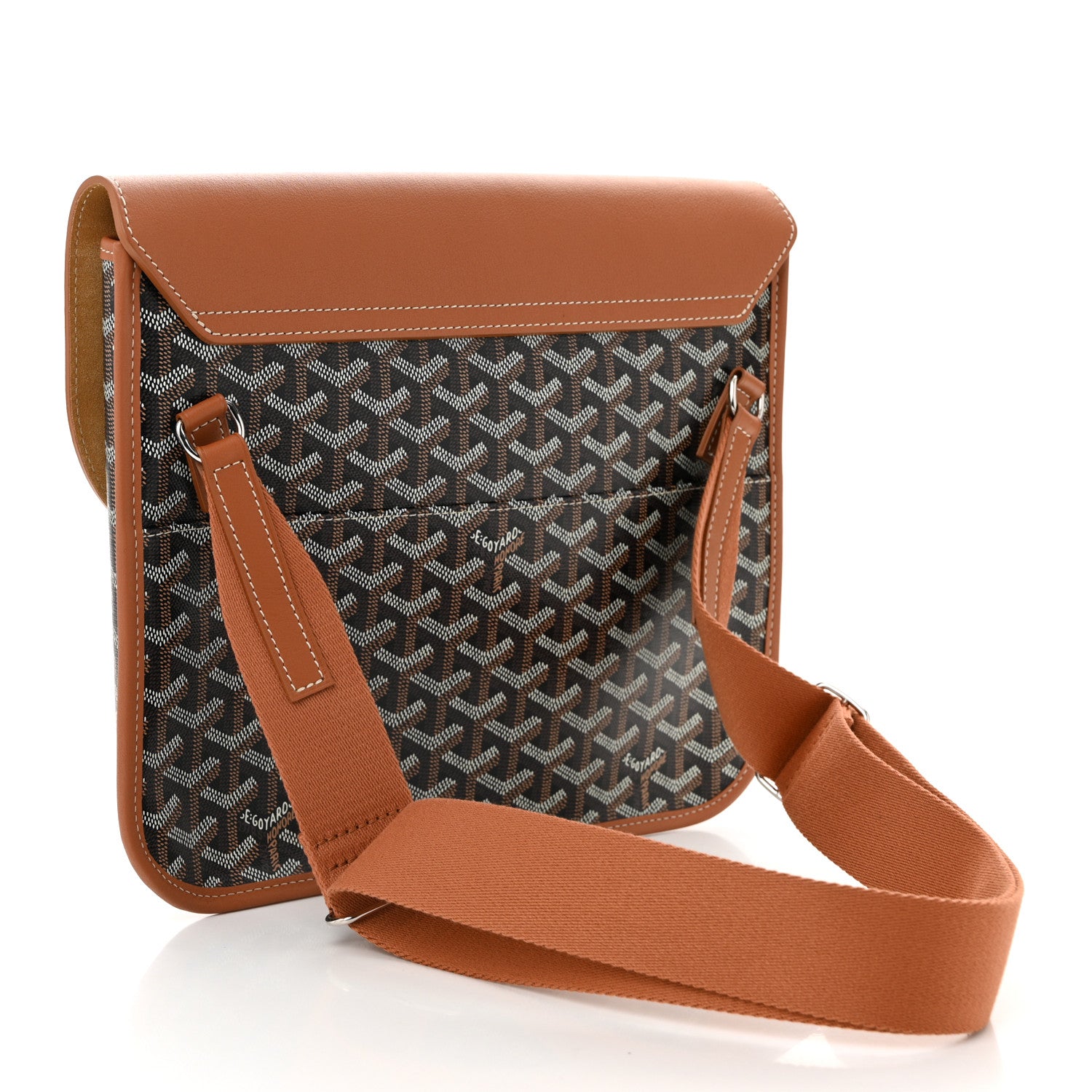 Goyard Goyardine Coursier Messenger Bag Black Gold 3 of 9