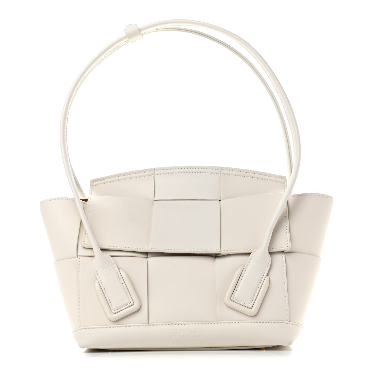 Bottega Veneta French Calfskin Maxi Intrecciato Small Arco Bianco 1 of 8