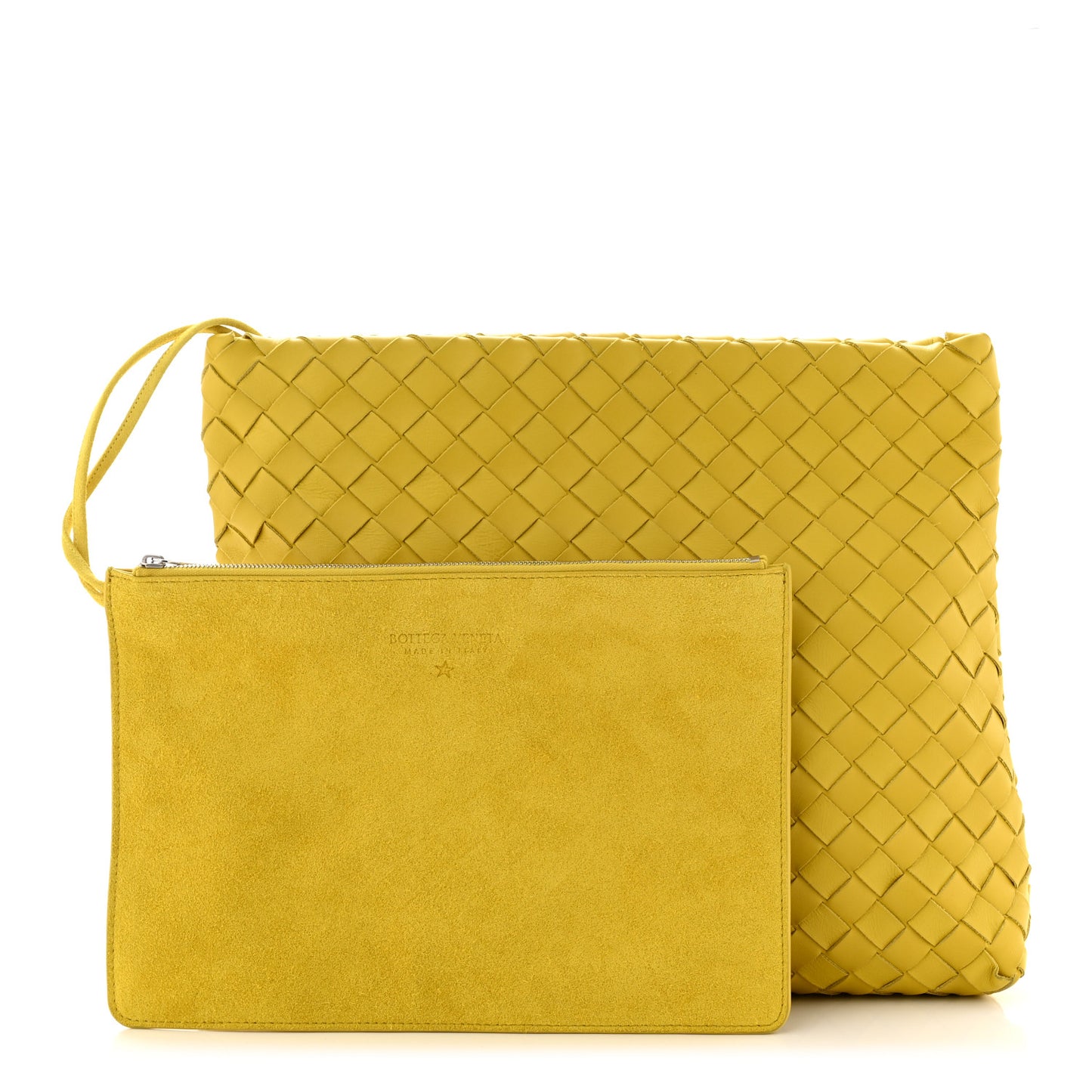 Nappa Intrecciato Hydrology Pouch Bag Kiwi