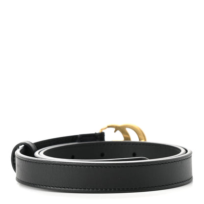 Gucci Calfskin Double G 20mm Belt 75 30 Black 2 of 3