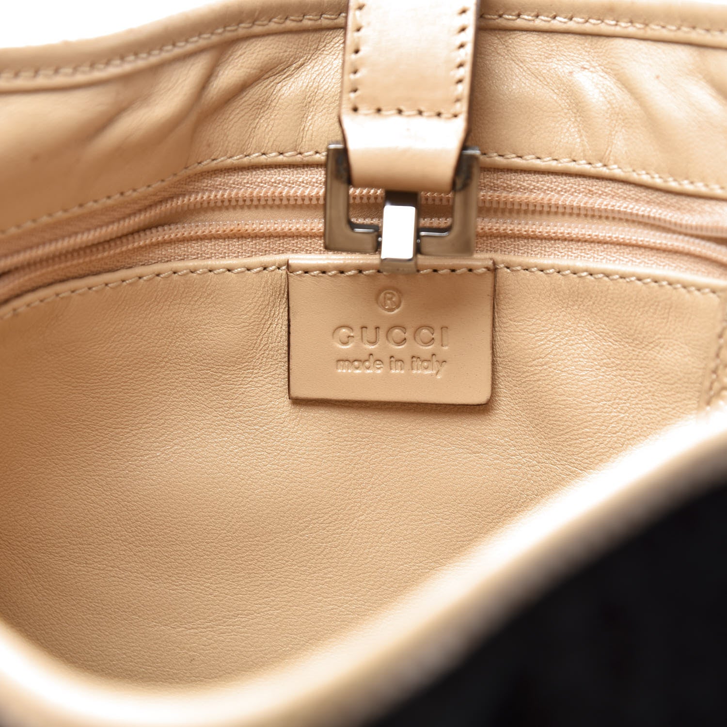 Gucci Calfskin Pony Hair Jackie O Hobo Brown Black 5 of 12