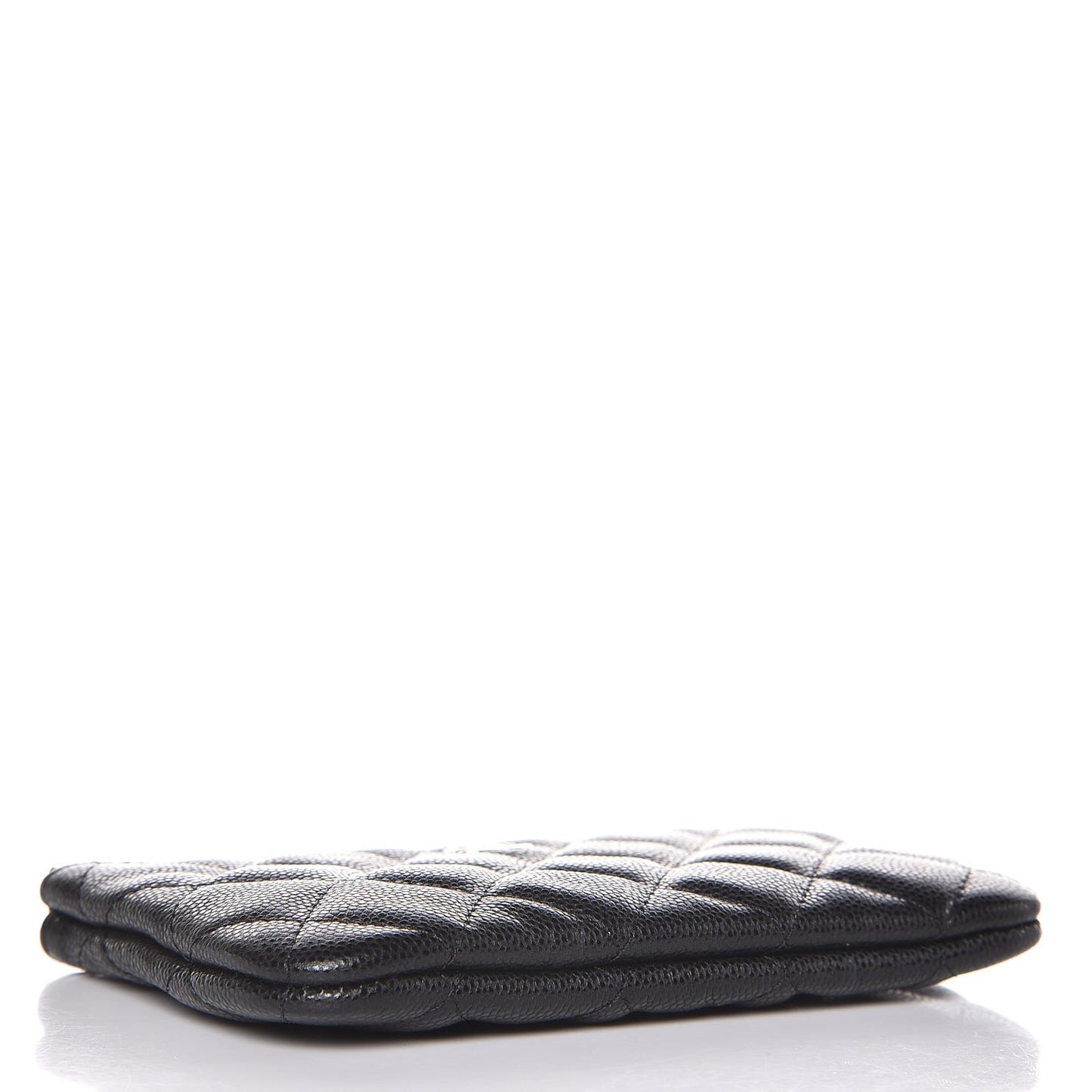 Caviar Quilted Small Cosmetic Case Black