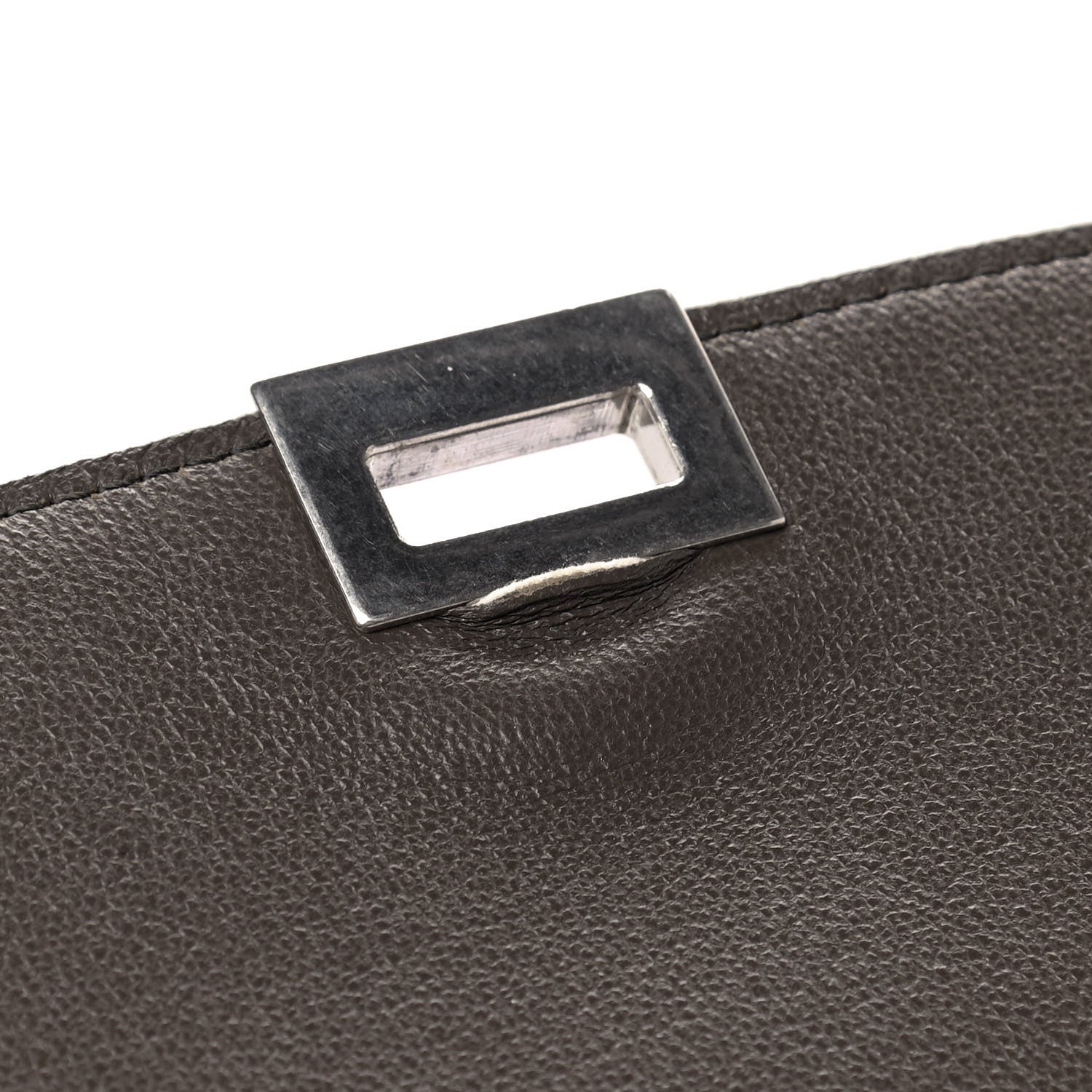 Celine Drummed Calfskin Suede Small Trapeze Souris 11 of 12