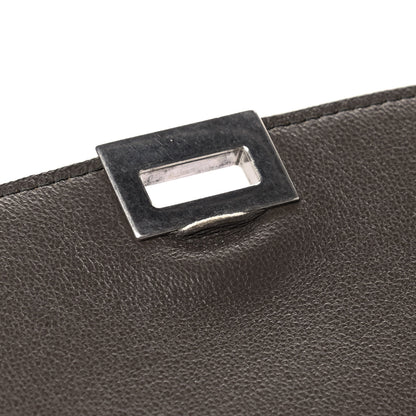 Celine Drummed Calfskin Suede Small Trapeze Souris 11 of 12