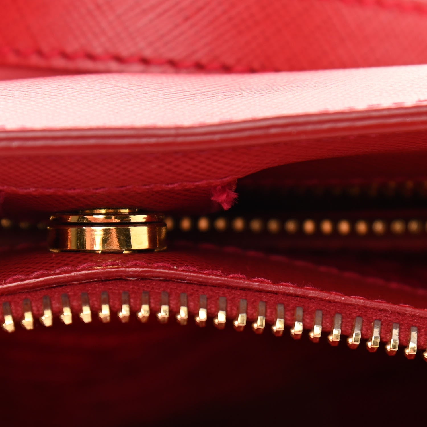 Prada Saffiano Lux Medium Tote Fuoco 14 of 19