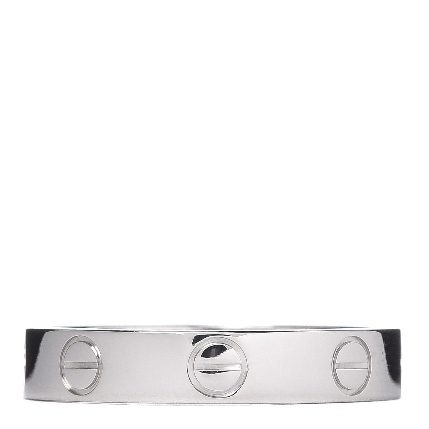 18K White Gold 3.5mm LOVE Wedding Band Ring 51 5.75