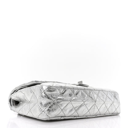 Chanel Metallic Aged Calfskin Quilted 2.55 Reissue 226 Flap Silver 6 of 19