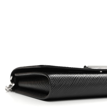 Louis Vuitton Epi Twist Chain Wallet Black 9 of 11