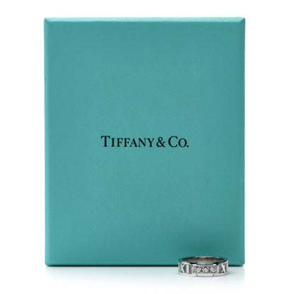 Tiffany 18K White Gold Diamond Atlas Ring 49 5 7 of 7