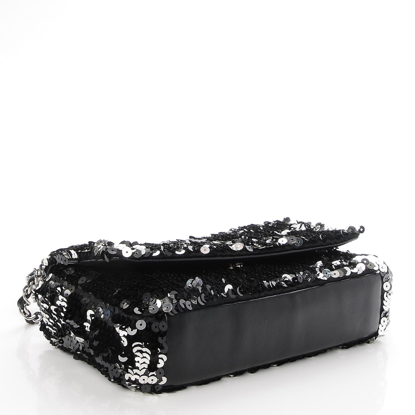 Sequin Summer Night Flap Black Silver