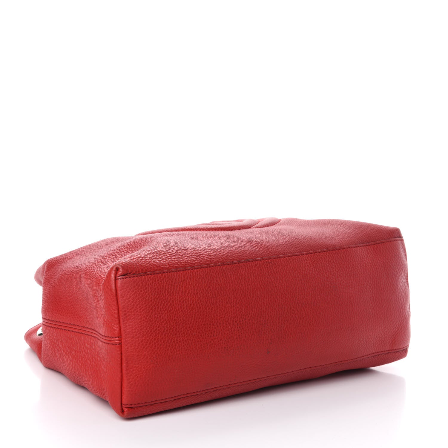 Gucci Pebbled Calfskin Medium Soho Chain Shoulder Bag Tabasco Red 4 of 12
