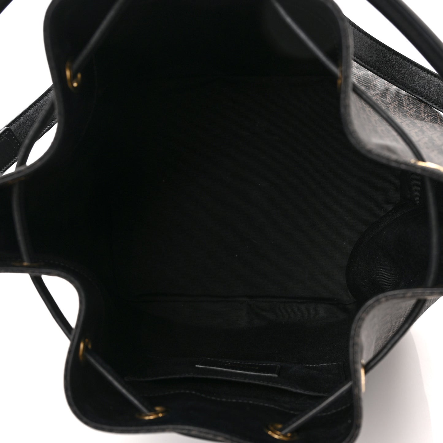 Toile Classic Monogram Emmanuelle Bucket Bag Black