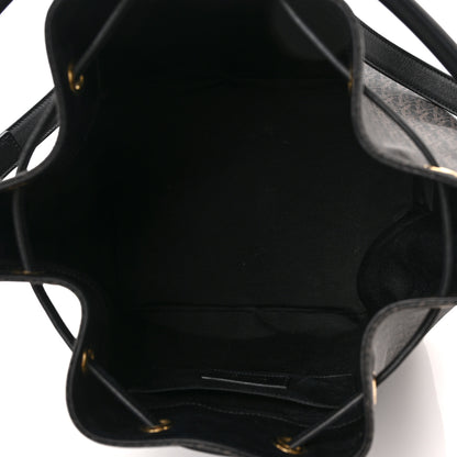 Saint Laurent Toile Classic Monogram Emmanuelle Bucket Bag Black 5 of 8