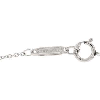 Tiffany Platinum Diamond .31ct Solitaire Pendant Necklace 3 of 5