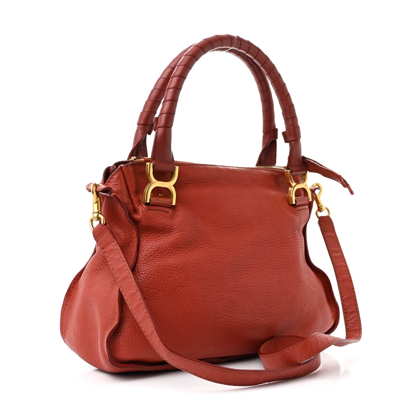 Calfskin Medium Marcie Satchel Maple Leaf