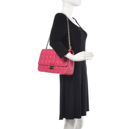 Christian Dior Lambskin Cannage Large Miss Dior Flap Pink 2 of 12