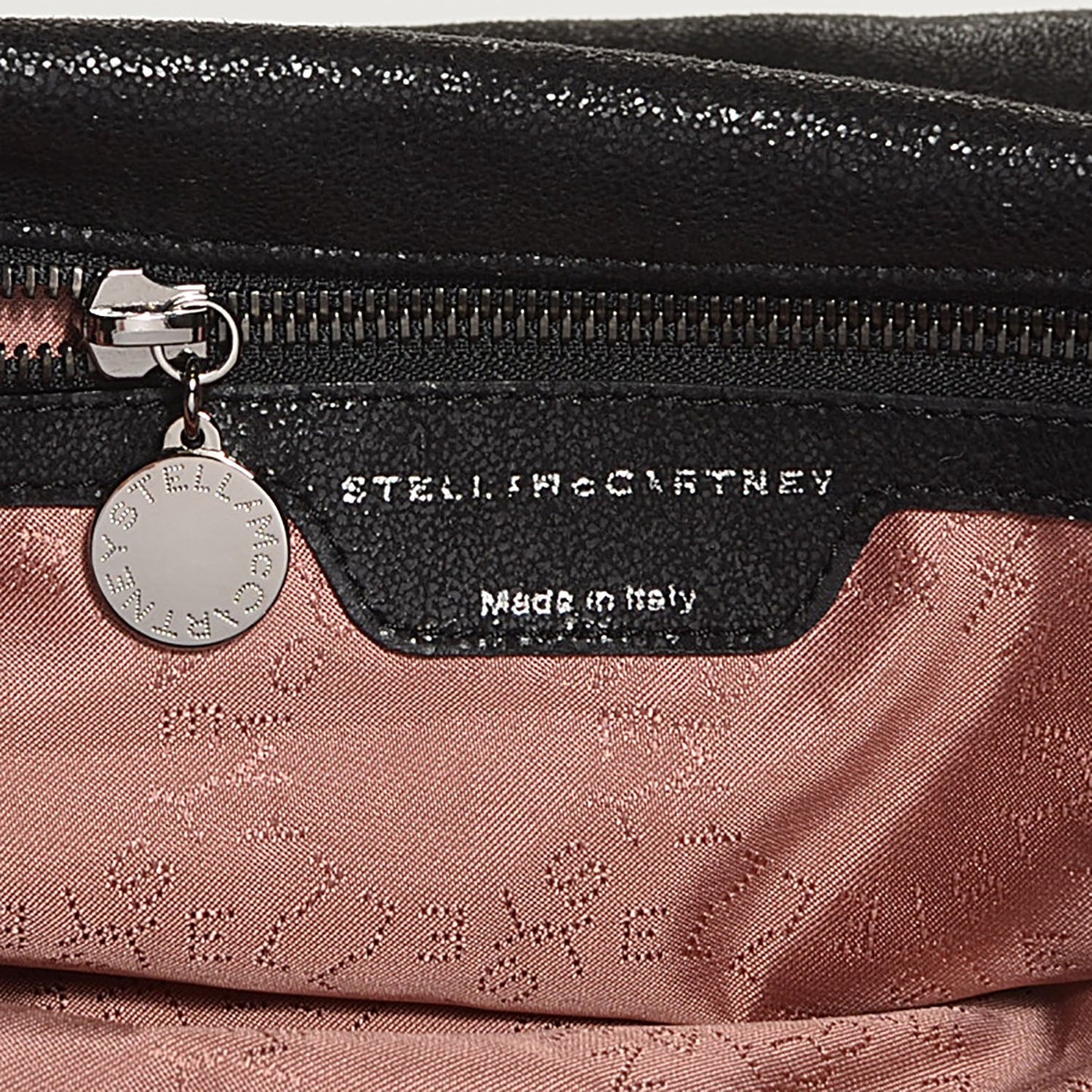 Shaggy Deer Small Falabella Fold Over Tote Black