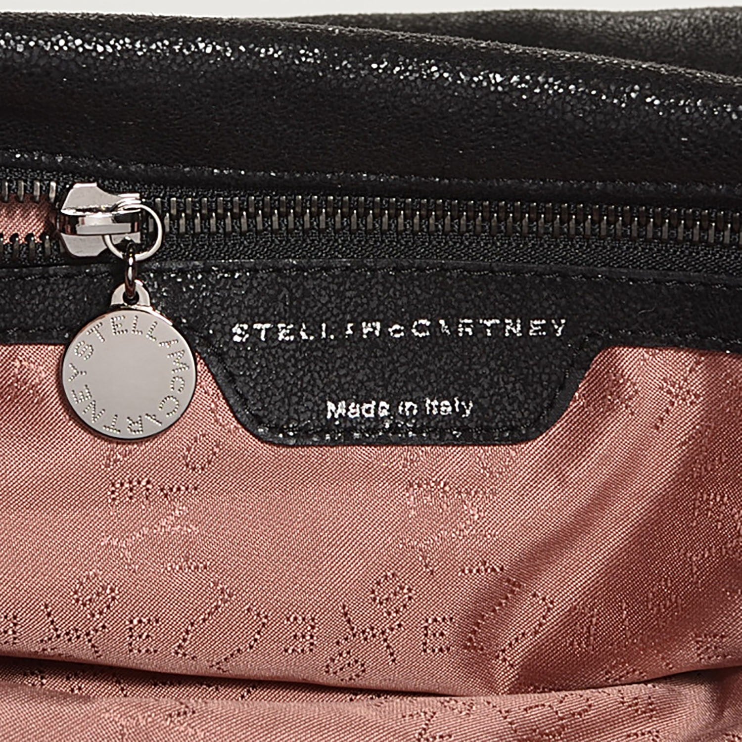 Stella McCartney Shaggy Deer Small Falabella Fold Over Tote Black 6 of 9