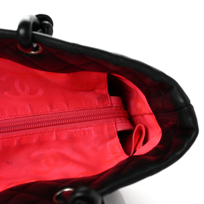 Chanel Calfskin Quilted Large Cambon Tote Black White 10 of 12