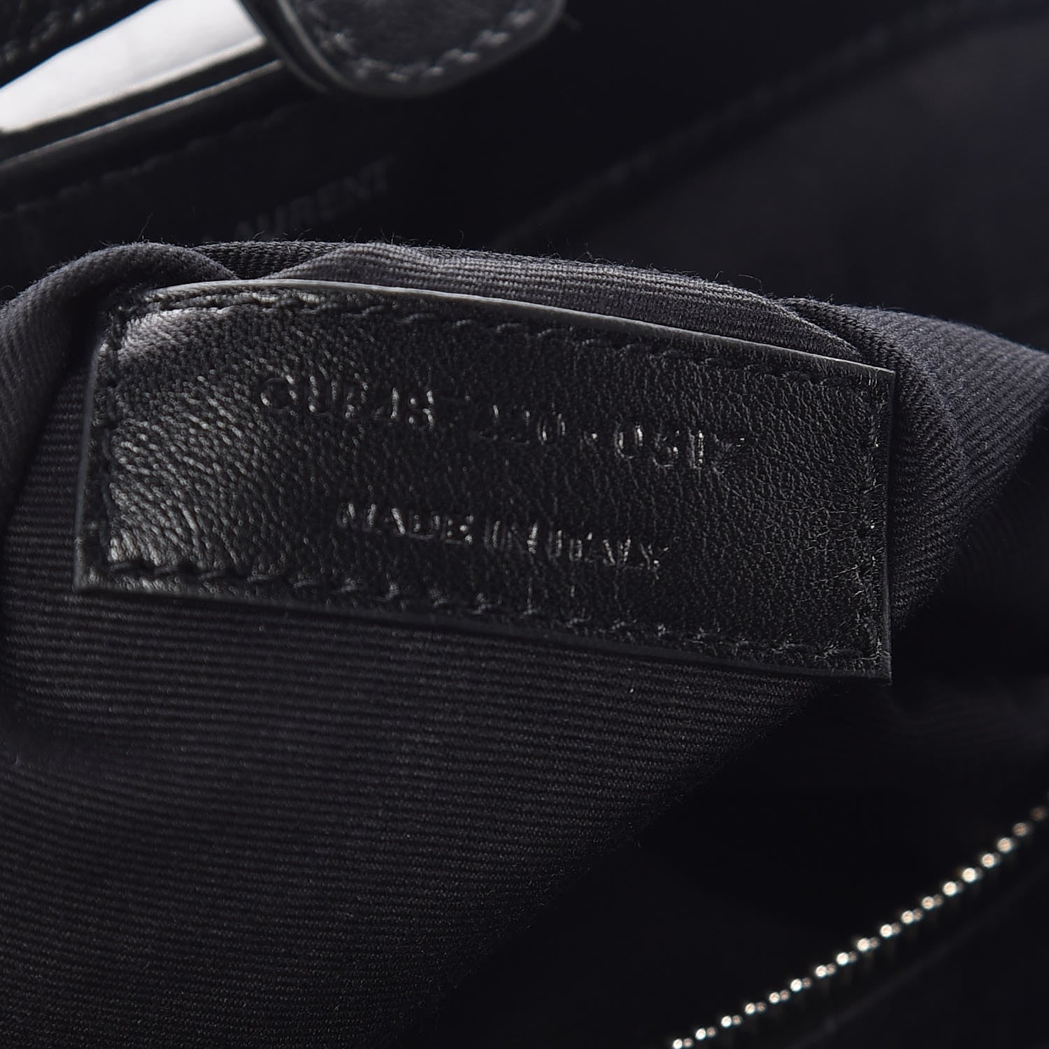 Saint Laurent Calfskin Y Quilted Monogram Small Loulou Backpack Black 7 of 9
