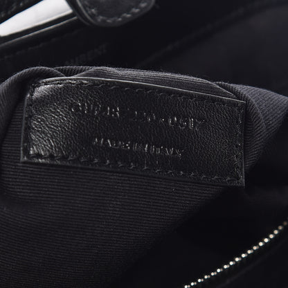 Saint Laurent Calfskin Y Quilted Monogram Small Loulou Backpack Black 7 of 11