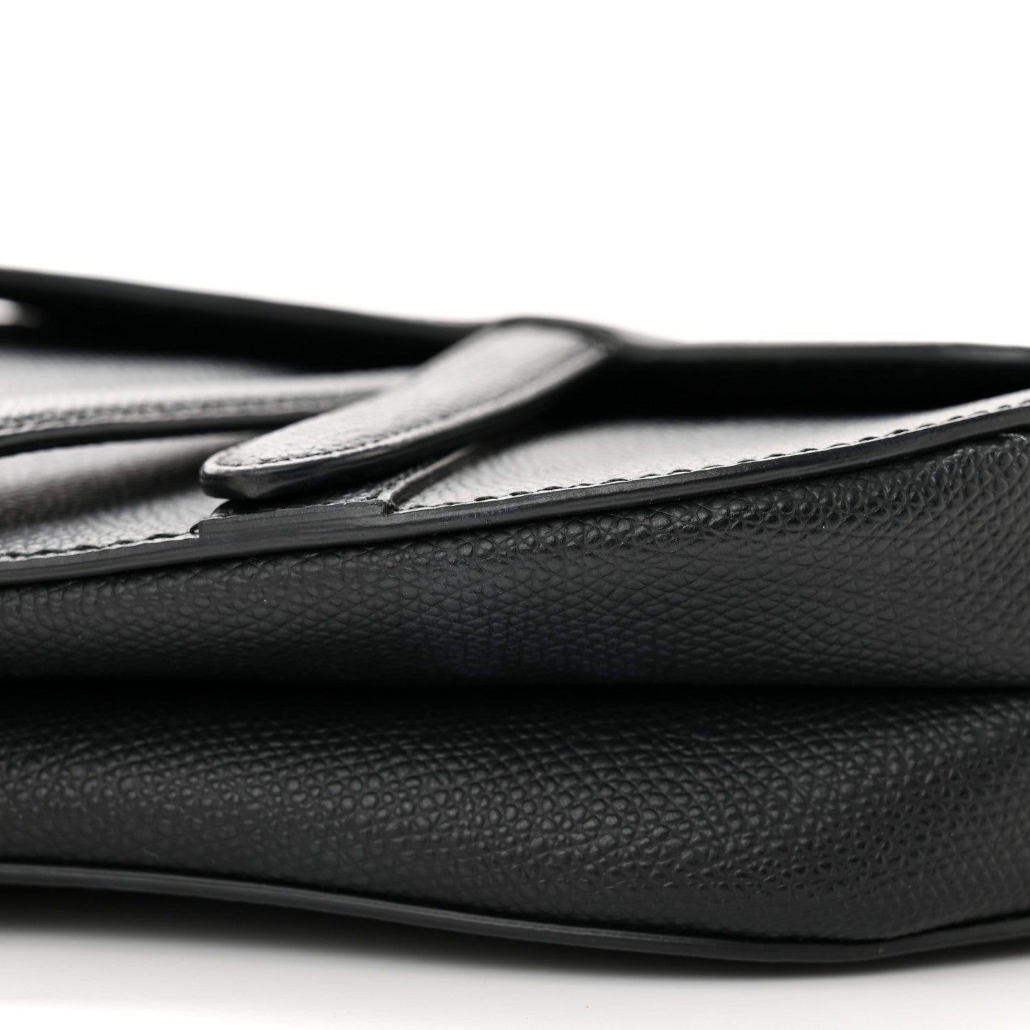 Christian Dior Grained Calfskin Mini Saddle Bag Black 10 of 10