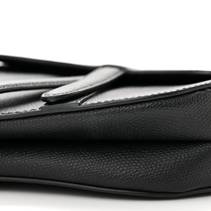 Christian Dior Grained Calfskin Mini Saddle Bag Black 10 of 10
