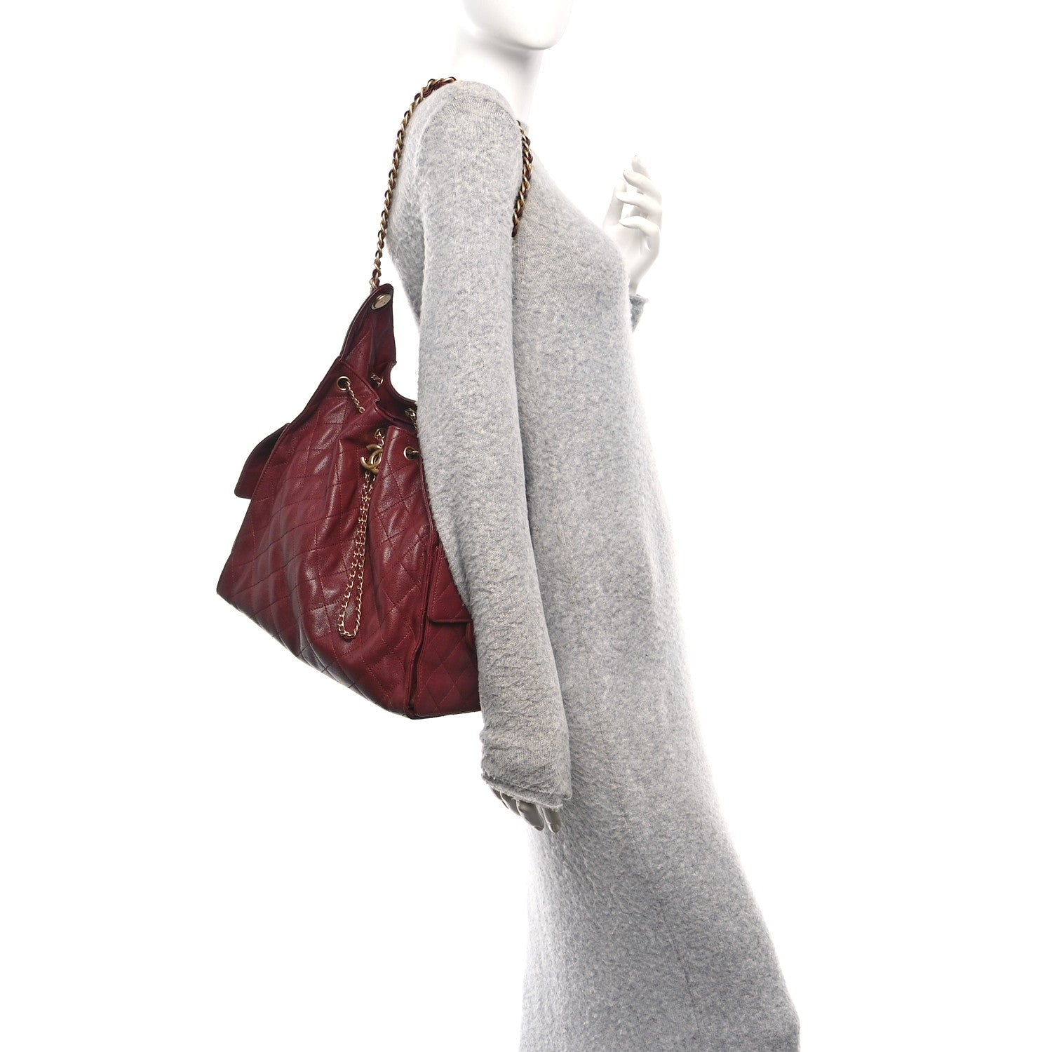 Chanel Caviar Quilted Medium Chanel 25 Handbag Burgundy 2 of 11