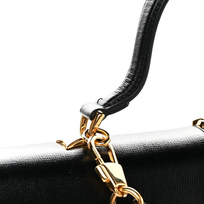 Gucci Azalea Calfskin Medium Sylvie 1969 Top Handle Bag Black 17 of 18