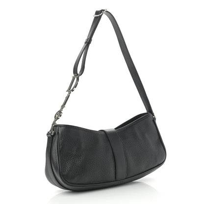 Christian Dior Calfskin Shoulder Bag Black 2 of 9