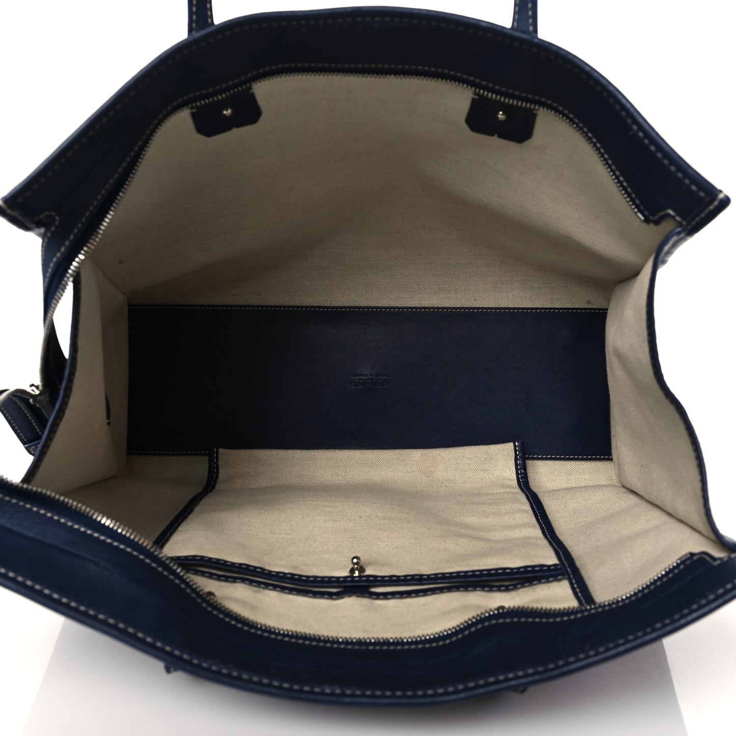 Goyardine Marquises Tote Navy