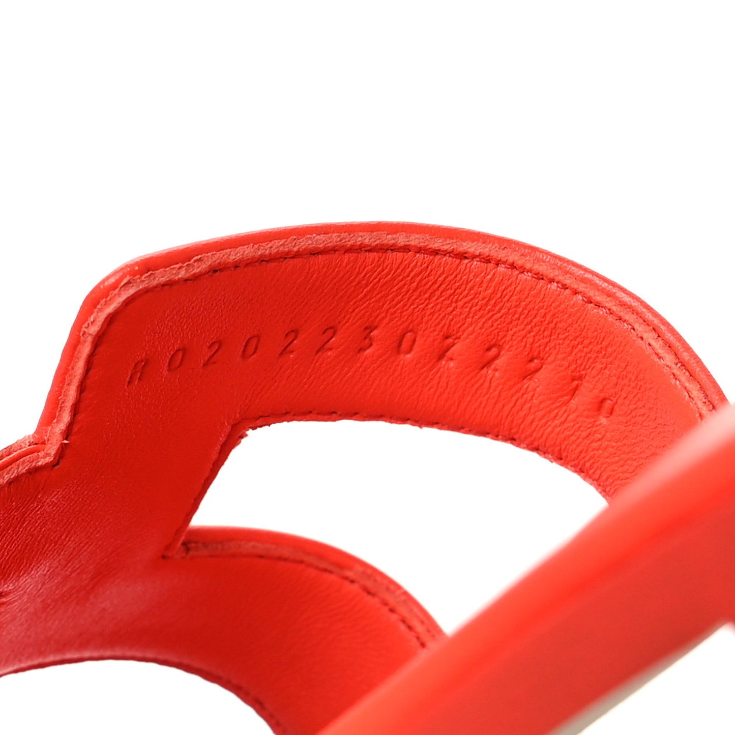 Box Calfskin Oran Sandals 36.5 Rouge Jaipur