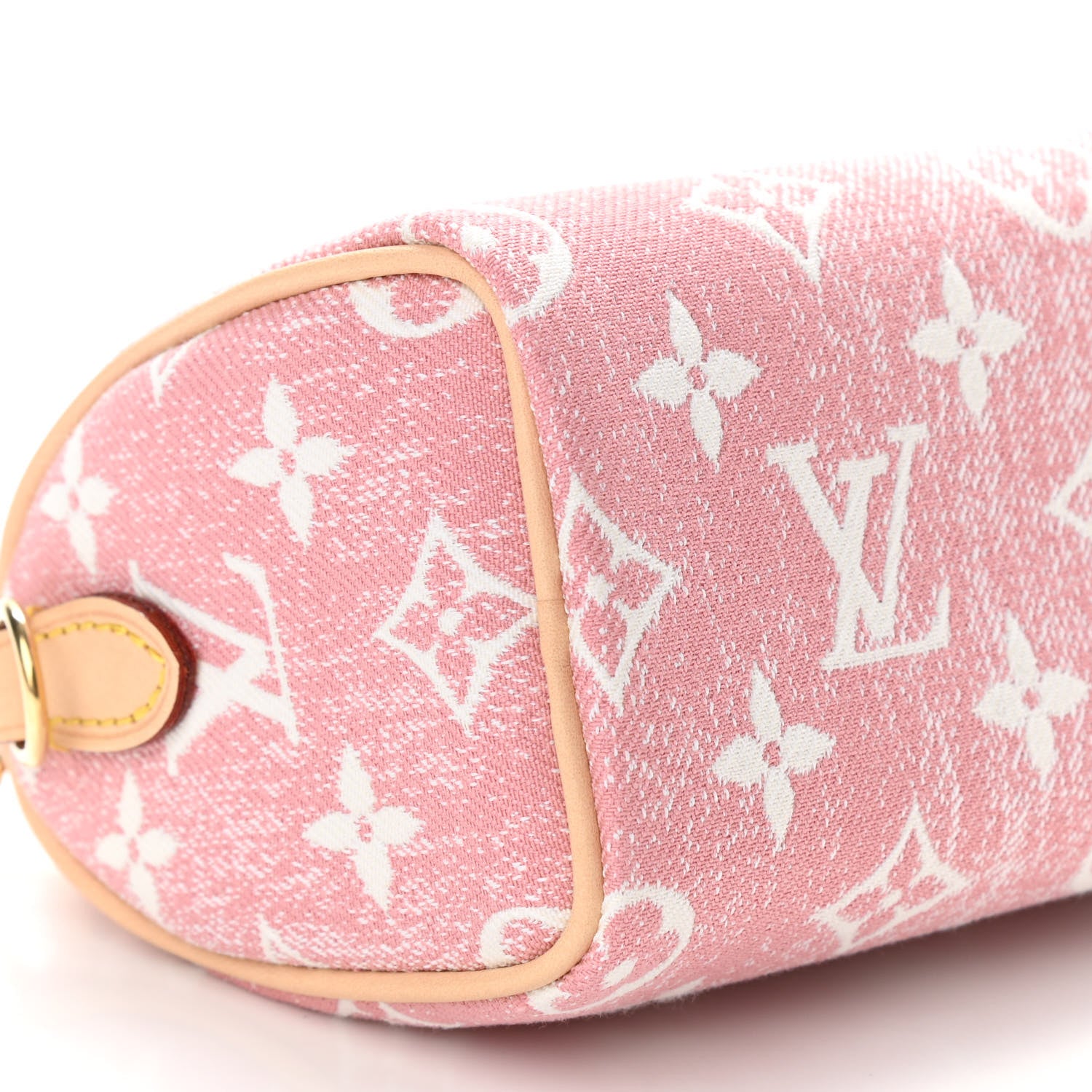 Louis Vuitton Monogram Jacquard Denim Nano Speedy Bandouliere Pink 8 of 10