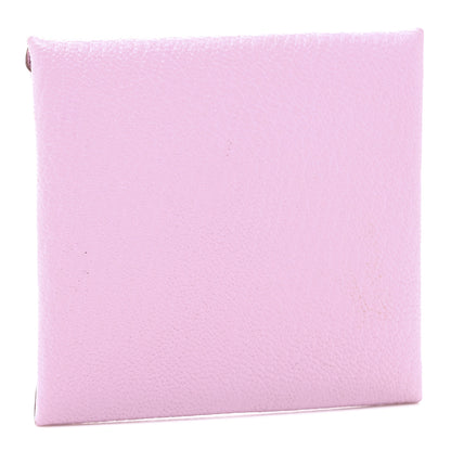 Hermes Chevre Mysore Bastia Coin Purse Mauve Sylvestre 3 of 9