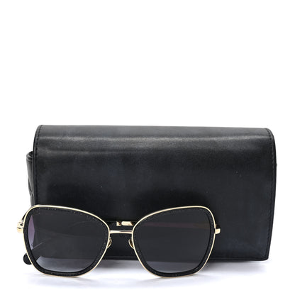 Chanel Square Frame Sequin Sunglasses 4277-B Gold Black 7 of 7