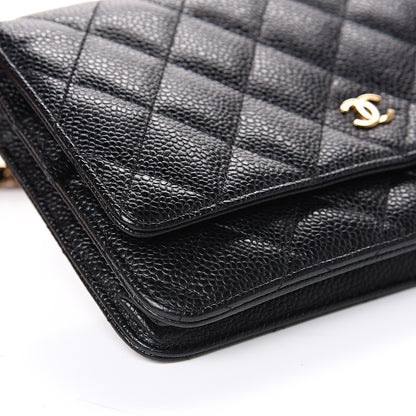 Chanel Caviar Quilted Wallet On Chain WOC Black 8 of 10