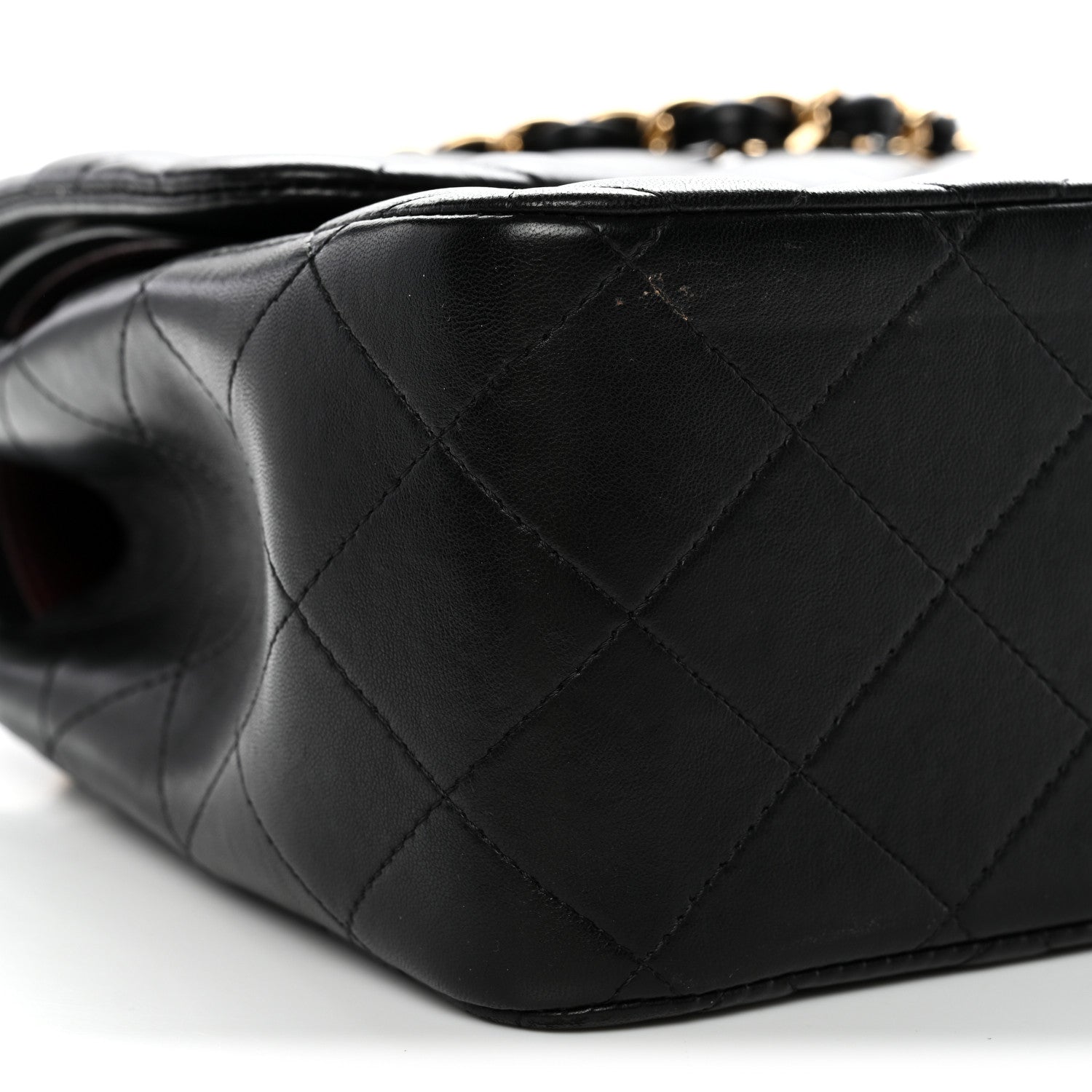 Chanel Lambskin Quilted Jumbo Double Flap Black 8 of 14