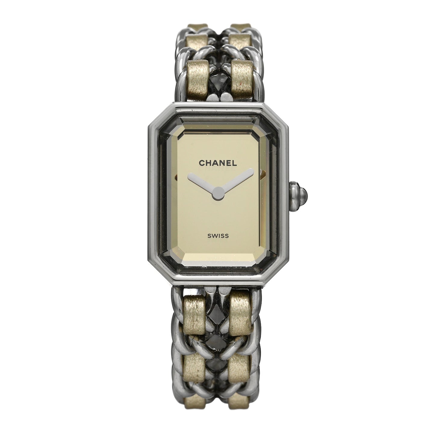 Stainless Steel Lambskin 20mm Premiere Rock Quartz Watch Gold
