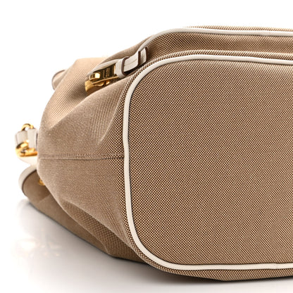 Prada Jacquard Logo Mini Bucket Crossbody Bag Corda Talco 8 of 9