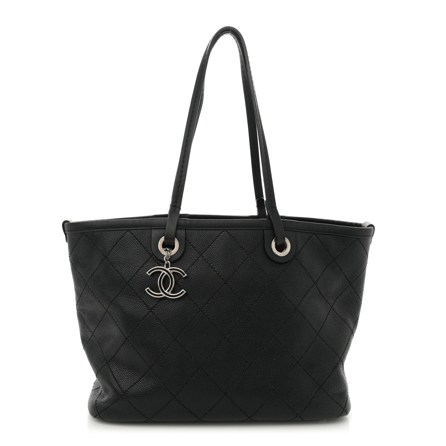 Chanel Grained Calfskin Shopping Fever Tote Black 1 of 13