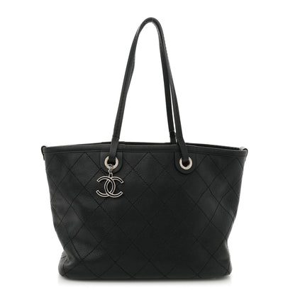 Chanel Grained Calfskin Shopping Fever Tote Black 1 of 13