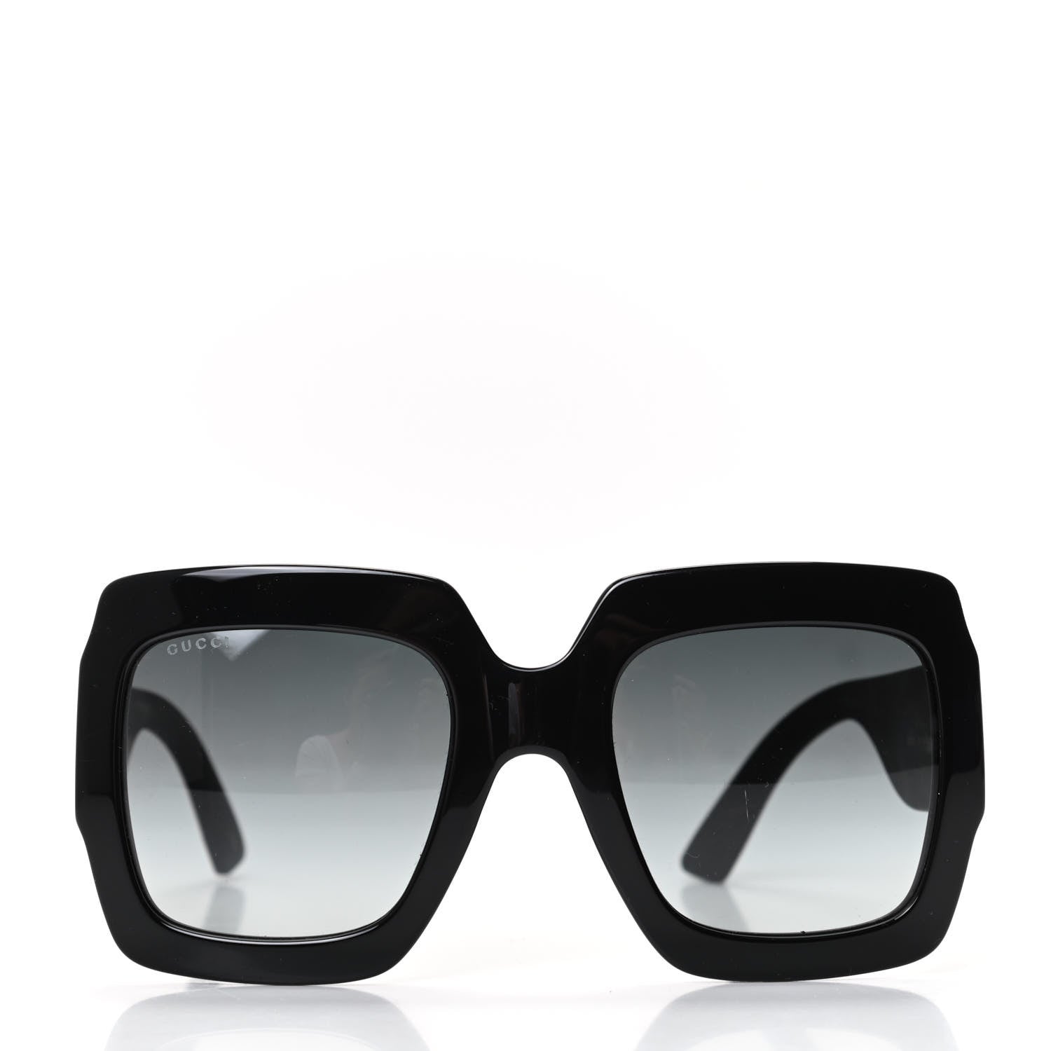Gucci Square Frame Glitter GG0102S Sunglasses Black 2 of 7