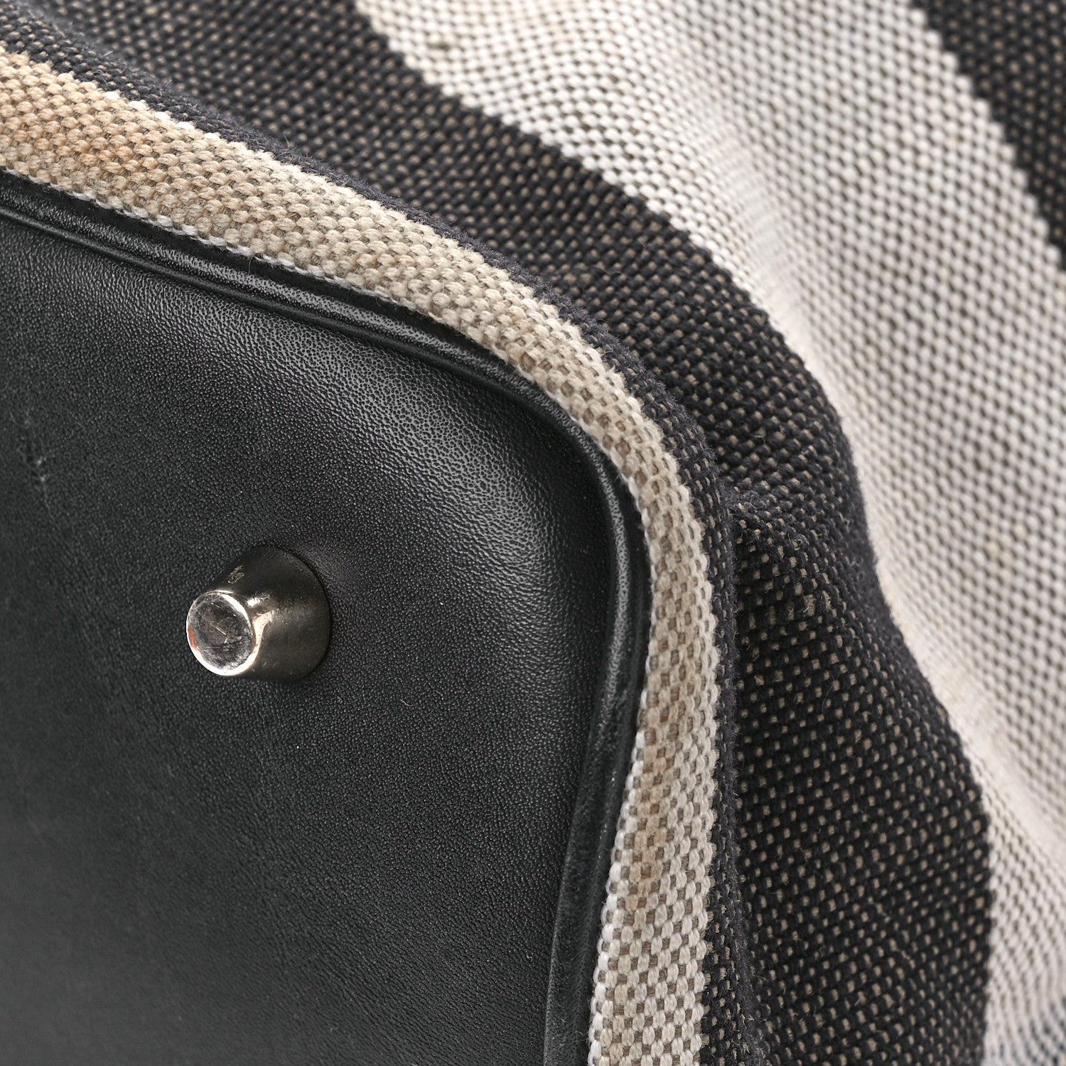 Burberry Canvas Mega Check Medium Ashby Hobo Black 11 of 13