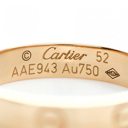 Cartier 18K Yellow Gold 3.5mm LOVE Wedding Band Ring 52 6 4 of 5