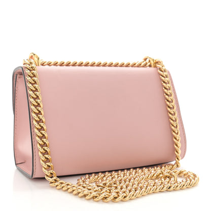 Gucci Calfskin Crystal Star Embroidered Small Padlock Shoulder Bag Perfect Pink Multicolor 2 of 13